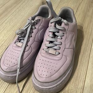 Nike purple Air Force ones